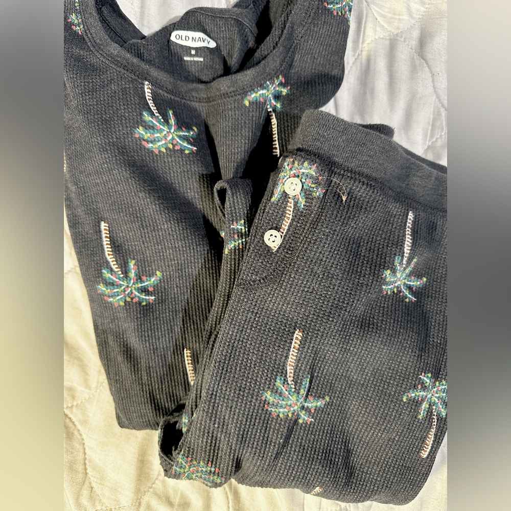 Old navy palm trees Christmas pajamas